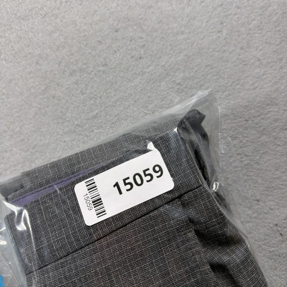 Ted Baker Dress Pants Mens 34x32 Gray Wool Check Slim Fit Jarrett Pant Canada